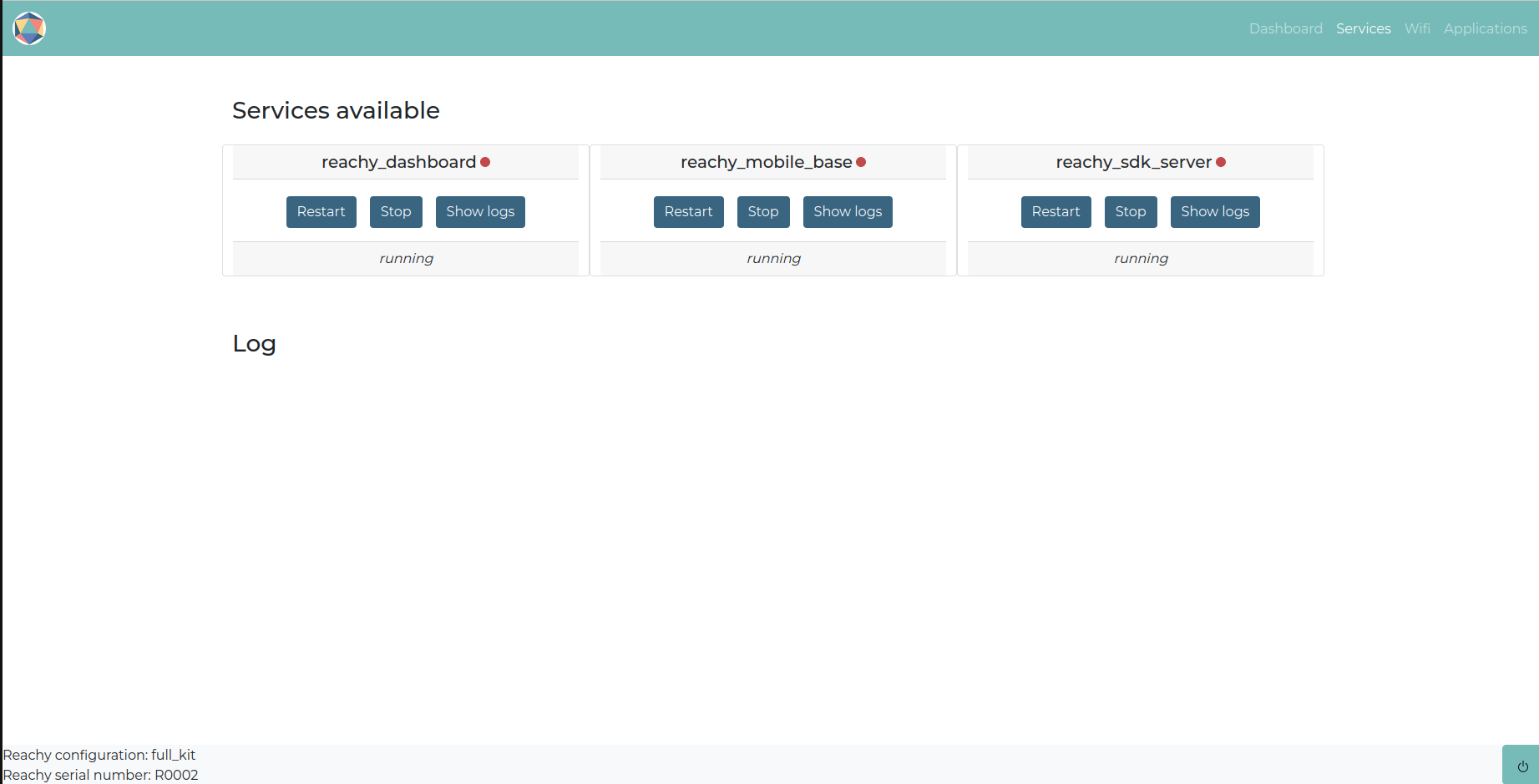 Services page
